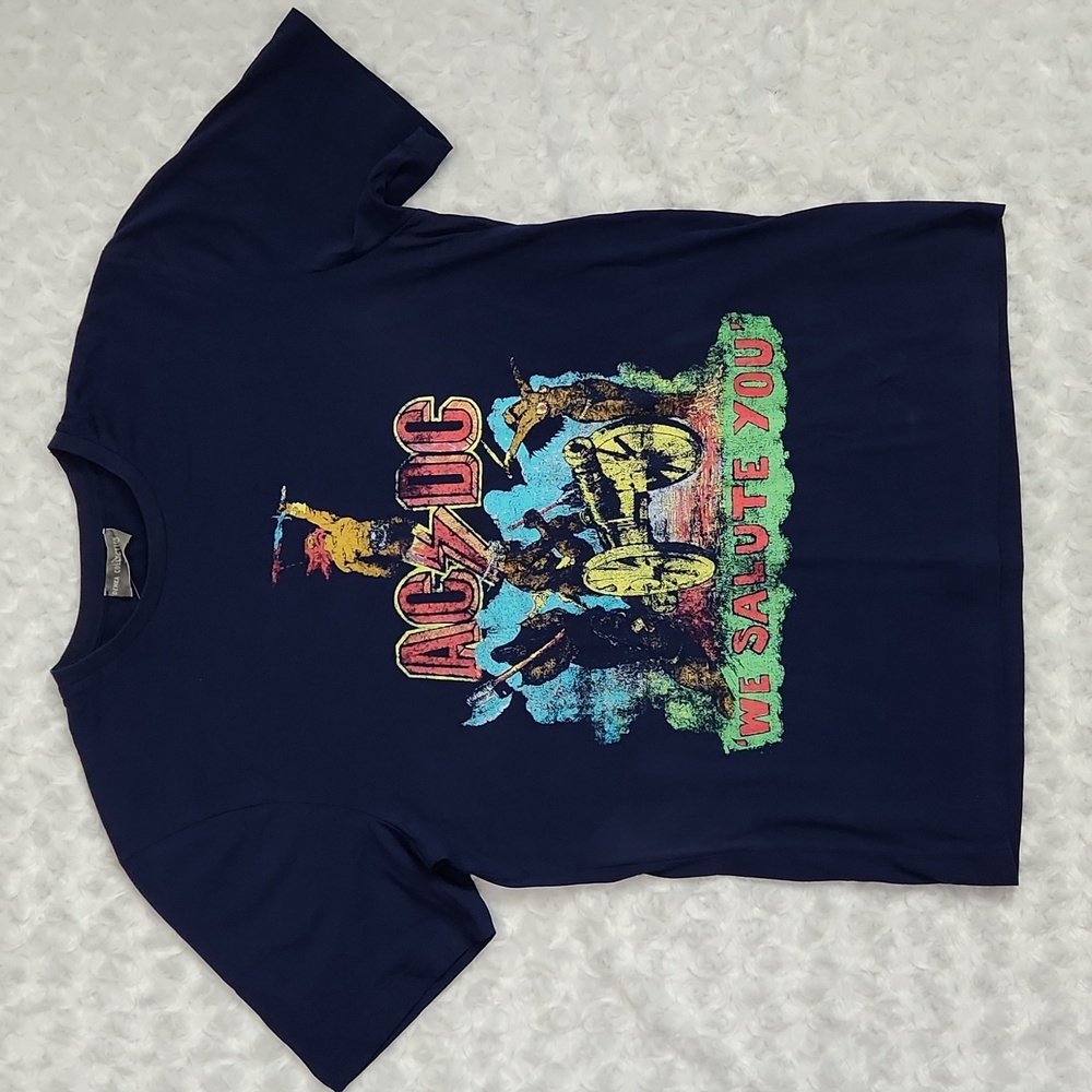 ACDC Graphic Band T-shirt Demka Collection 100% Cotton Womens Medium